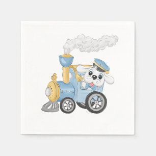 Puppy Birthday Boy Napkin