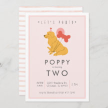 Puppy Birthday Party Invitation - Customisable