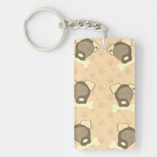 Puppy, Bone, Sweet Key Ring