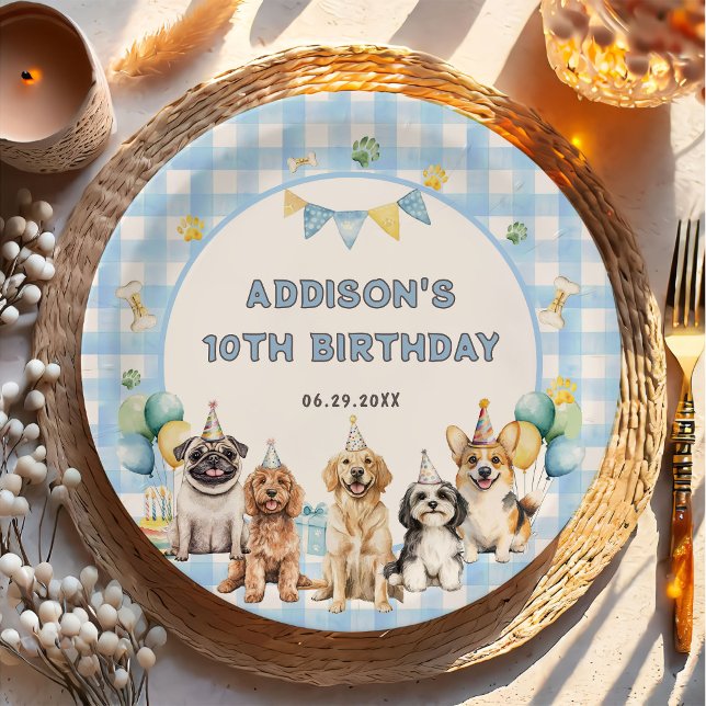 Puppy Calling All Pawty Animals Paper Plates (Creator Uploaded)