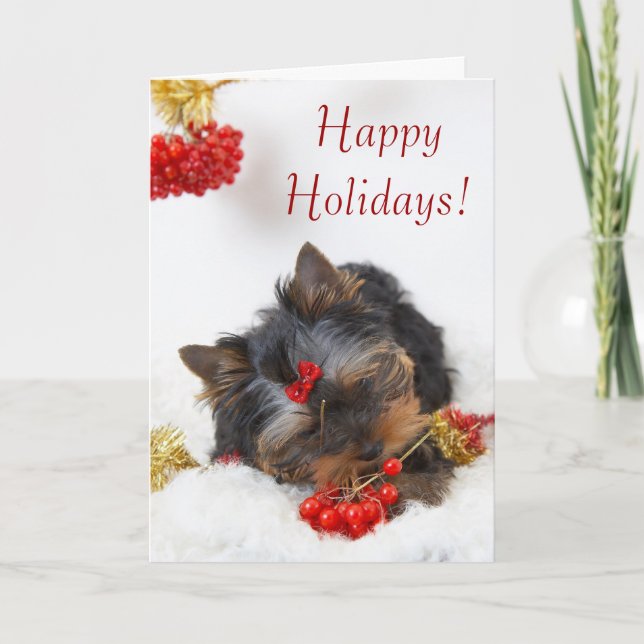 Puppy Christmas Card (Front)