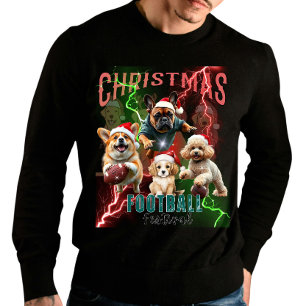 Puppy Christmas Football Festival T-Shirt