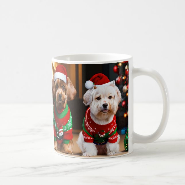 Puppy Christmas Gifts coffee  Mug Holiday  (Right)