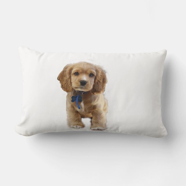 Puppy Cocker  spaniels Lumbar Cushion (Front)