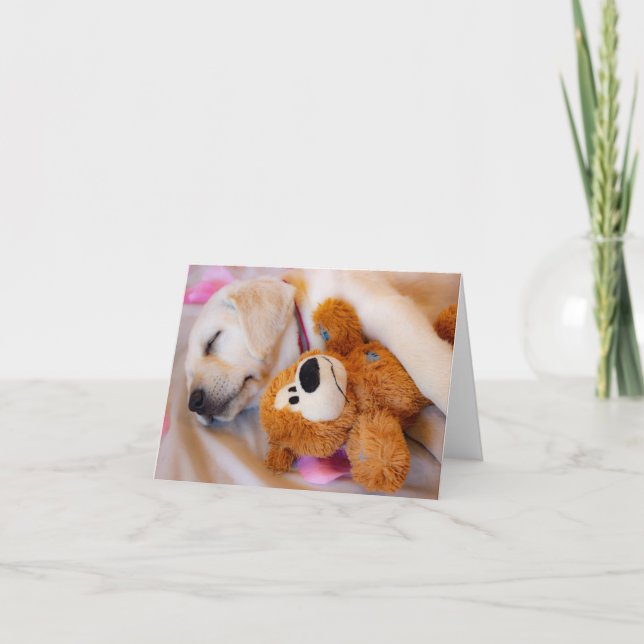 Puppy Cuddles Announcement (Front)