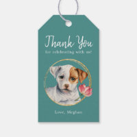 Puppy Dog Baby Shower Thank You Favour Tags