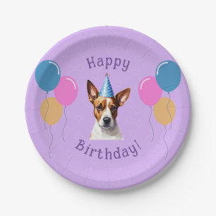 Puppy Dog Birthday Paper Plate