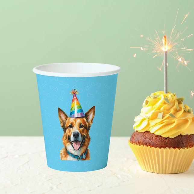 Puppy Dog Birthday Paw-ty  Paper Cups (Creator Uploaded)