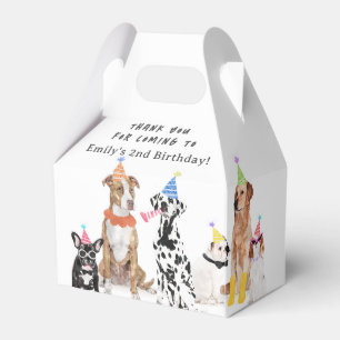 Puppy Dog Birthday Thank You  Favour Box