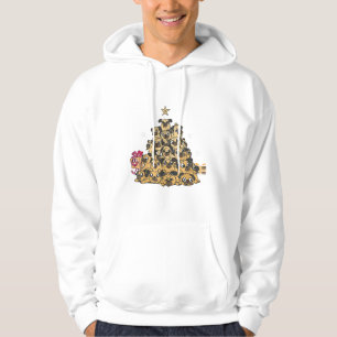 Puppy Dog Christmas Tree, Dog Christmas Tree  Hoodie