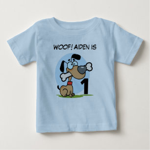 Puppy Dog Customisable Birthday Tshirts