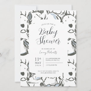 Puppy Dog Doodle Sketch - Gender Neutral - Cute Invitation