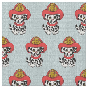 Puppy Dog Firefighter Fabric