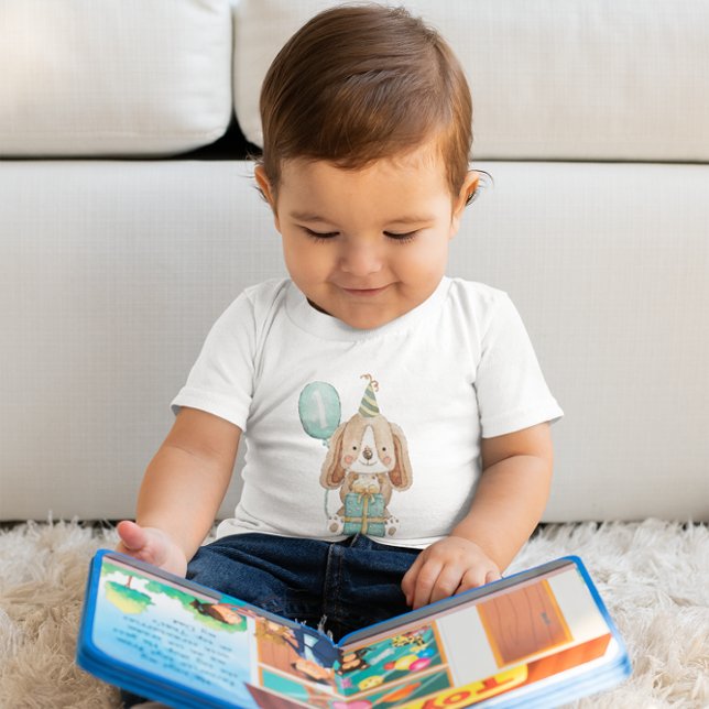 Puppy Dog First Birthday Party Shirt (Creator Uploaded)