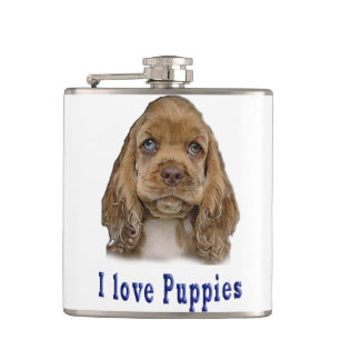Puppy Dog Hip Flask
