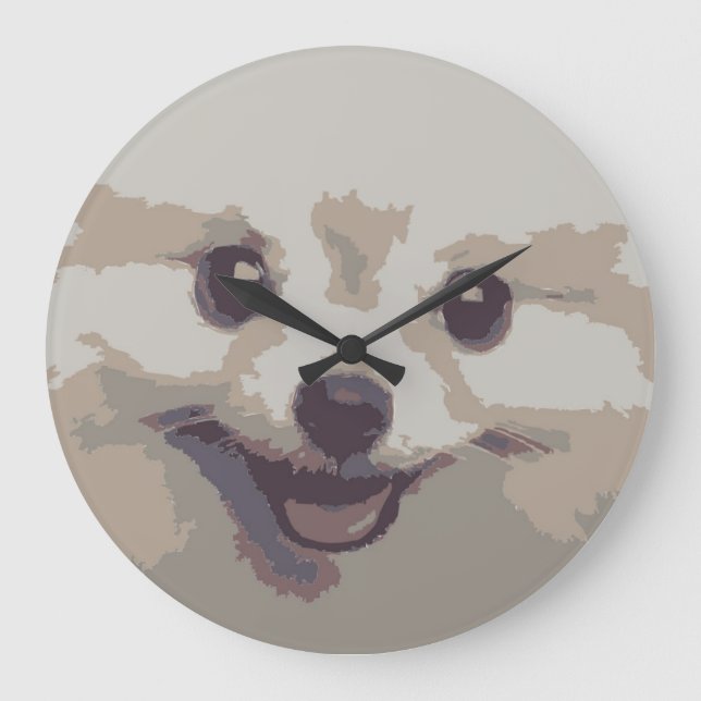 PUPPY DOG LARGE CLOCK (Front)