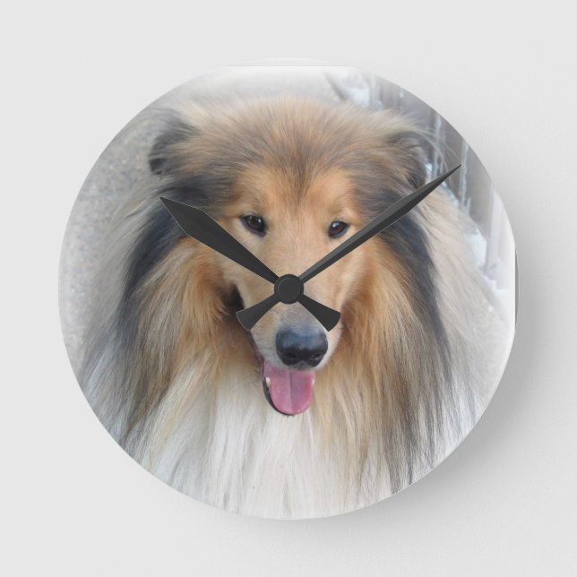 Puppy Dog Lassie  Clock (Front)