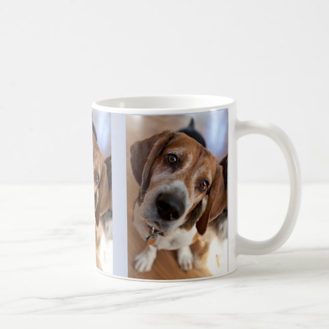 Puppy Dog Lover 3 Custom Photos Coffee Mug (Right)