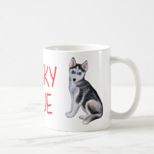 Puppy Dog Lover Cute Siberian Husky Coffee Mug