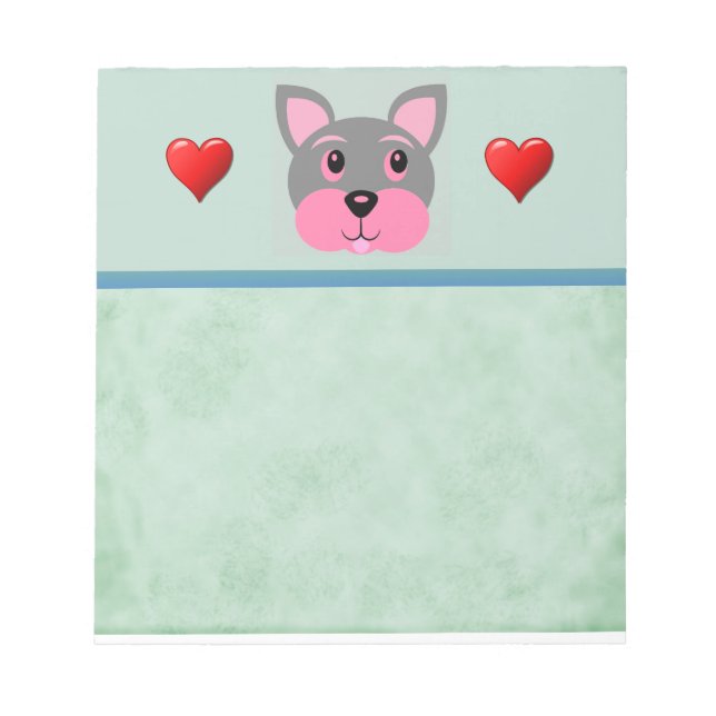 Puppy Dog Notepad (Front)