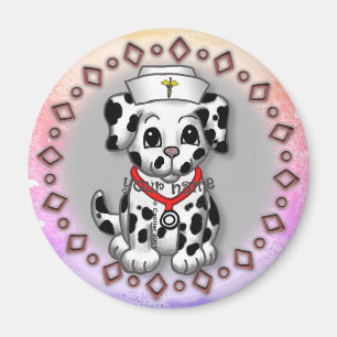 Puppy Dog Nurse  Magnet