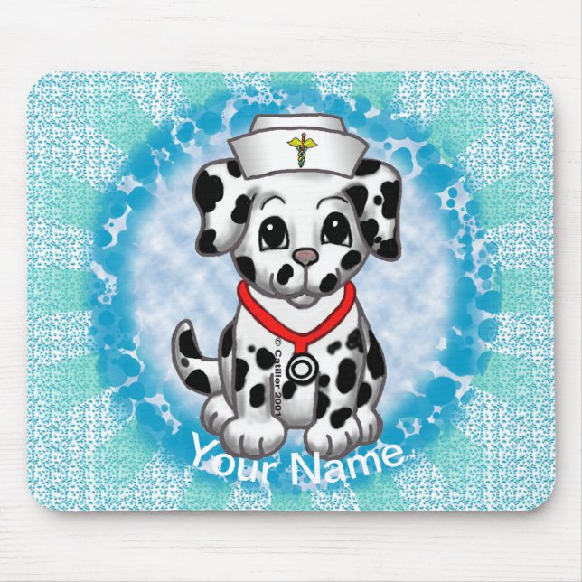 Puppy dog nurse  mouse pad (Front)