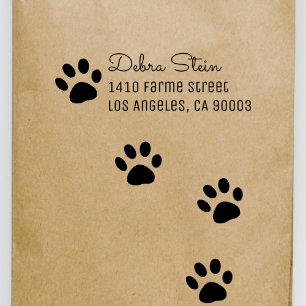 Puppy Dog Paw Pet Rubber Stamp