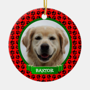 Puppy Dog Pet Photo Personalised Ceramic Ornament