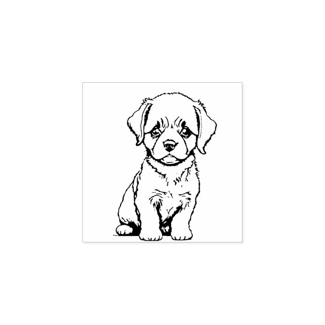 puppy dog rubber stamp (Imprint)