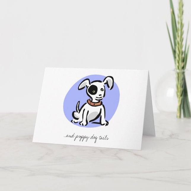 Puppy Dog Thank You Card (Front)