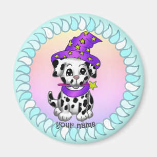 Puppy dog Wizard magnet