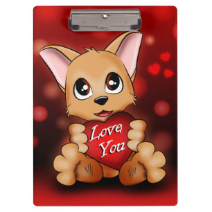 Puppy Door Loves You Clipboard
