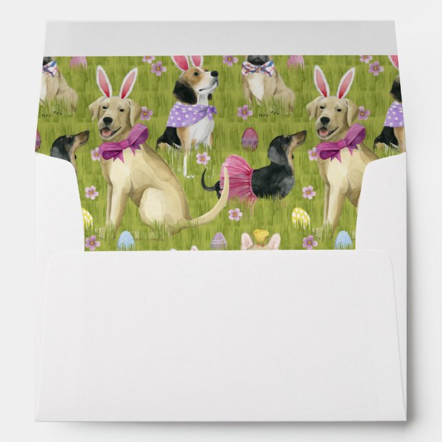 Puppy Easter Collection Envelope (Back (Bottom))