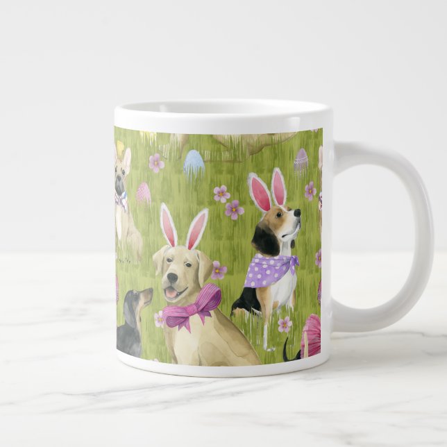 Puppy Easter Collection Large Coffee Mug (Right)