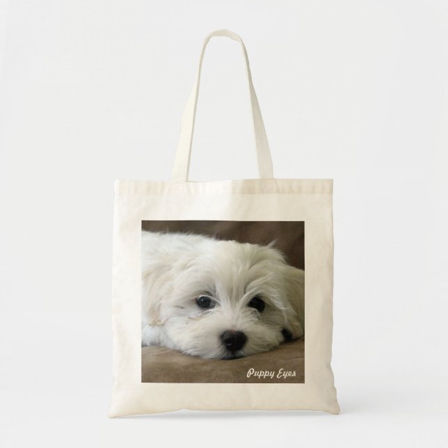 Puppy Eyes Tote Bag (Front)