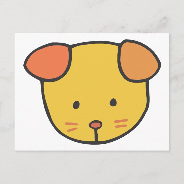 Puppy Face Postcard (Front)