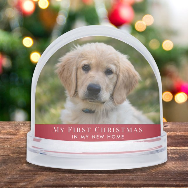 Puppy First Christmas Photo Snowglobe (Creator Uploaded)