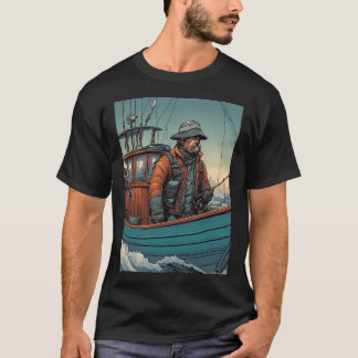 Puppy Fisherman T-Shirt