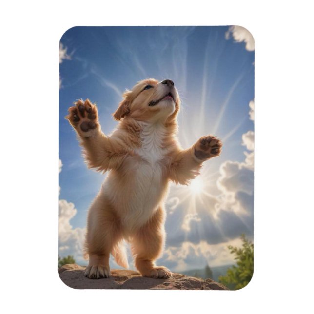 Puppy  Flexible Photo Magnet (Vertical)