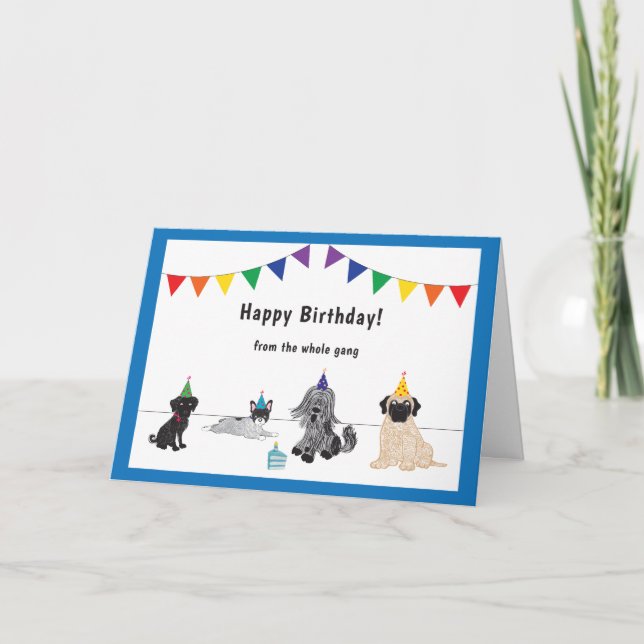 Puppy Gang Birthday Card (Front)