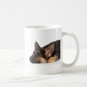 puppy german sheperd coffee mug