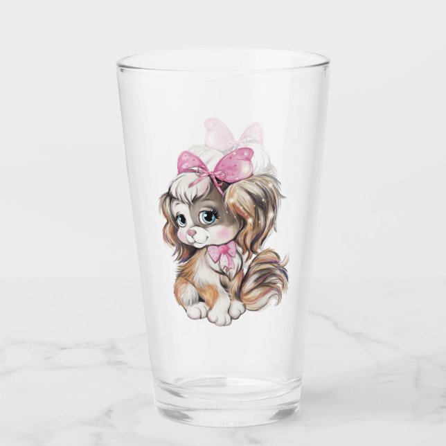 Puppy Glass (Front)