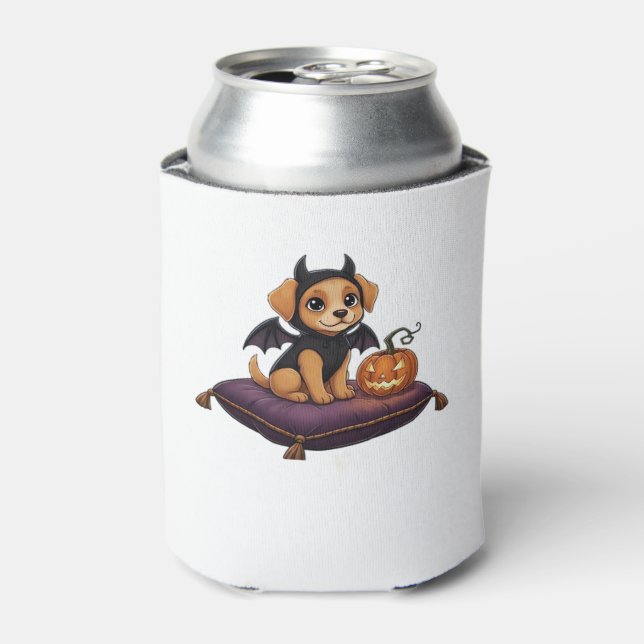 Puppy Halloween Classic T-Shirt Can Cooler (Can Front)