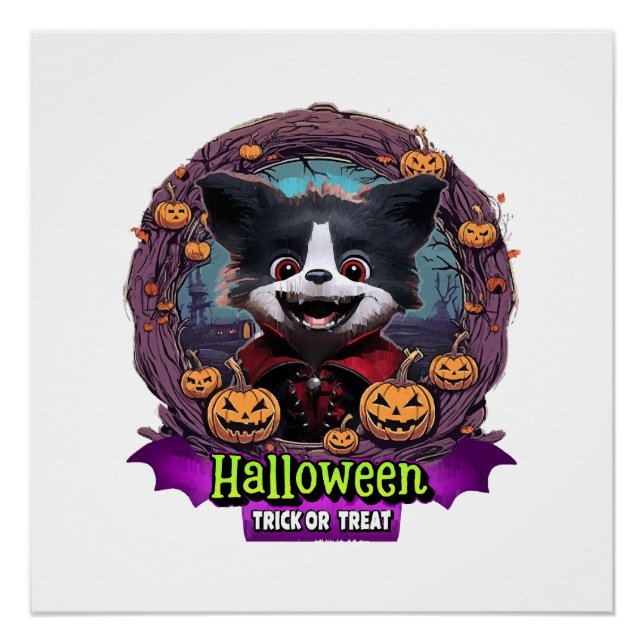 Puppy Halloween Costume Poster (Front)