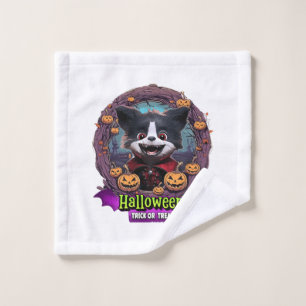 Puppy Halloween Costume Wash Cloth