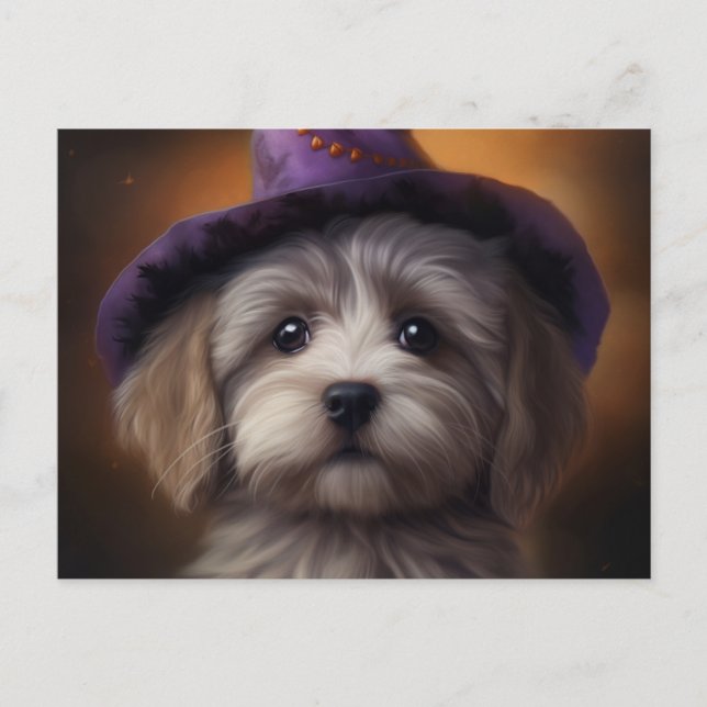 Puppy Halloween Postcards (Front)