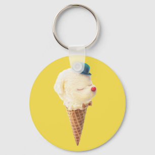 Puppy Ice Cream Key Ring