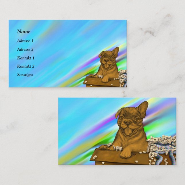 Puppy in a Box Business Card (Front/Back)