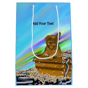 Puppy in a Box Medium Gift Bag