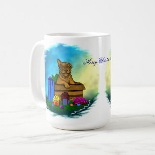 Puppy in A Box , Merry Xmas Coffee Mug